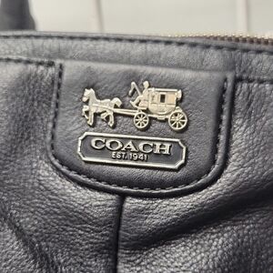 Coach MADISON LINDSEY 1864 CONVERTIBLE Black Leather Bag